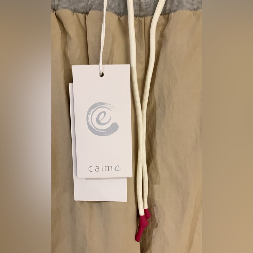 NWT Johnny Was Calme Tan and Gray Athletic Pants - Picture 4 of 7